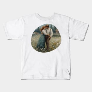 A Romantic Impasto Masterpiece for Valentine's Day Kids T-Shirt